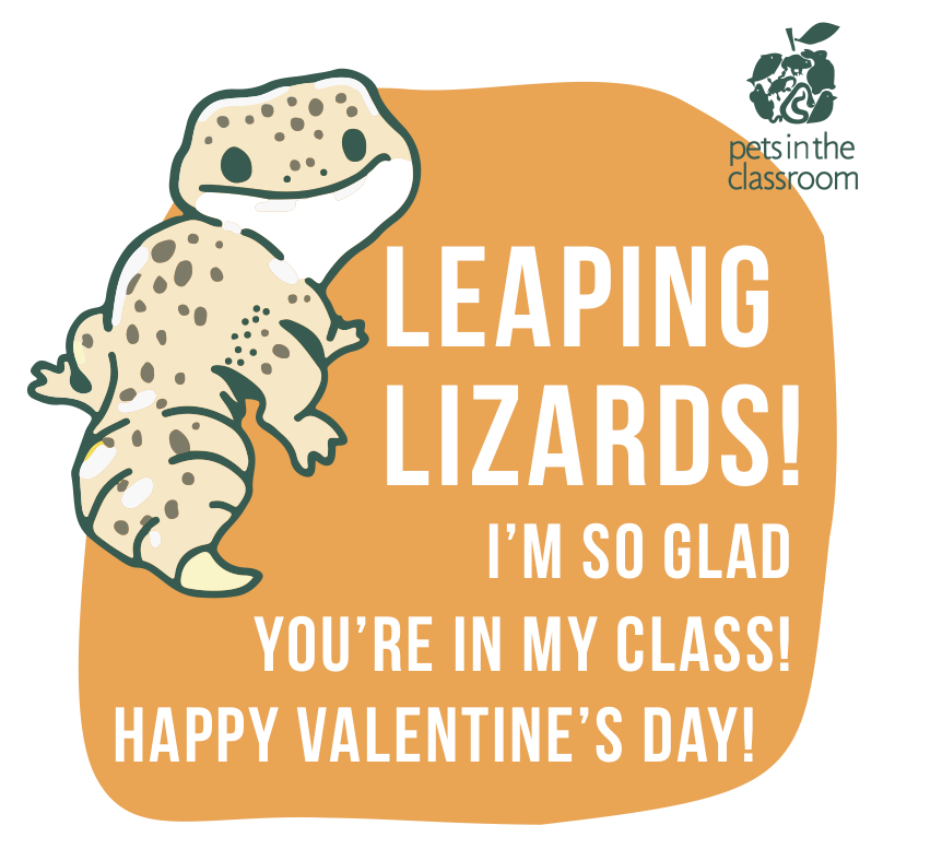 gecko printable valentine