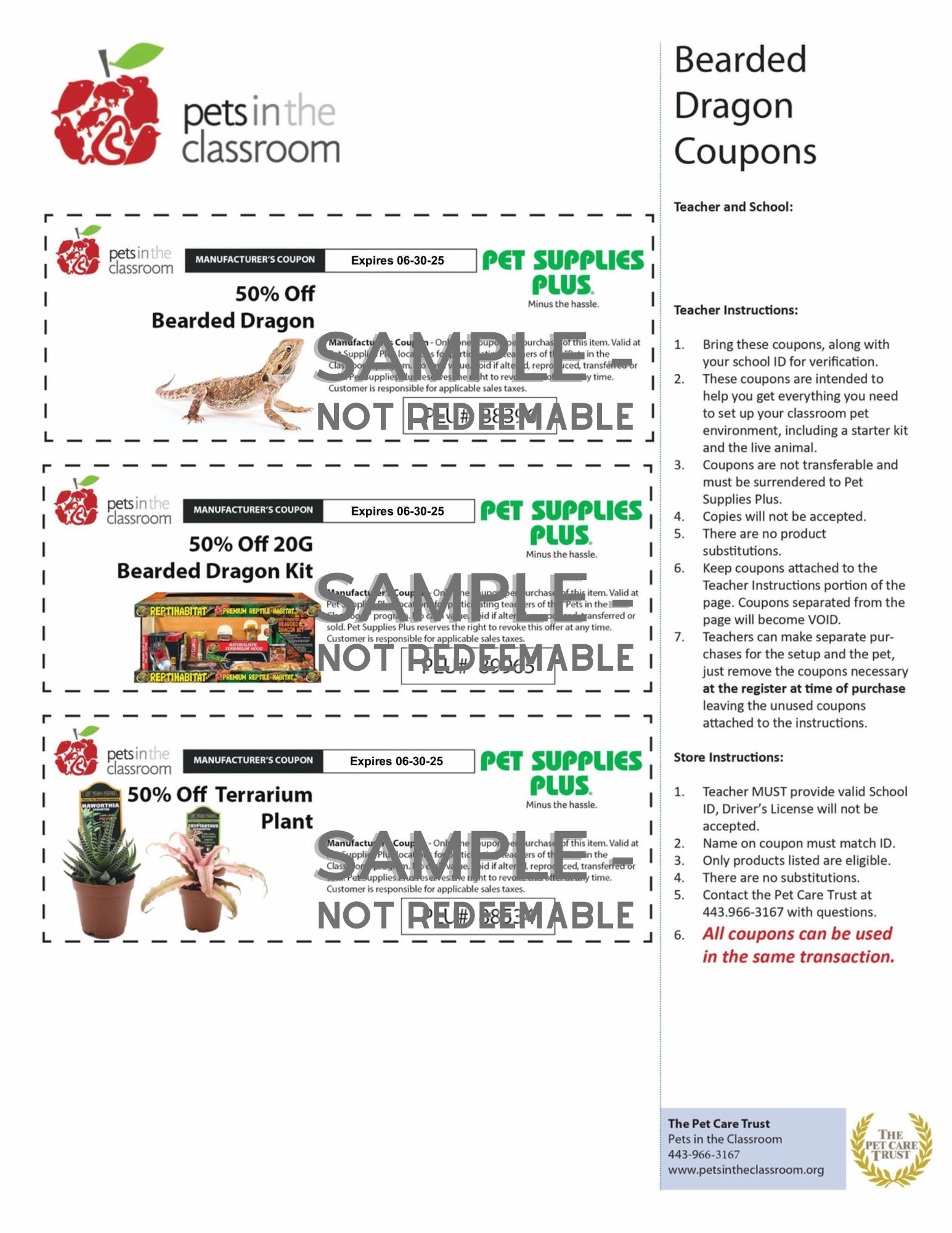 Pet Supplies Plus Sample Coupons Bearded Dragon