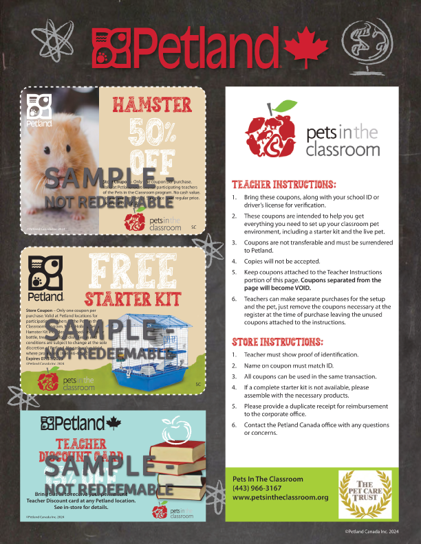 Petland Canada Hamster Coupon class pet