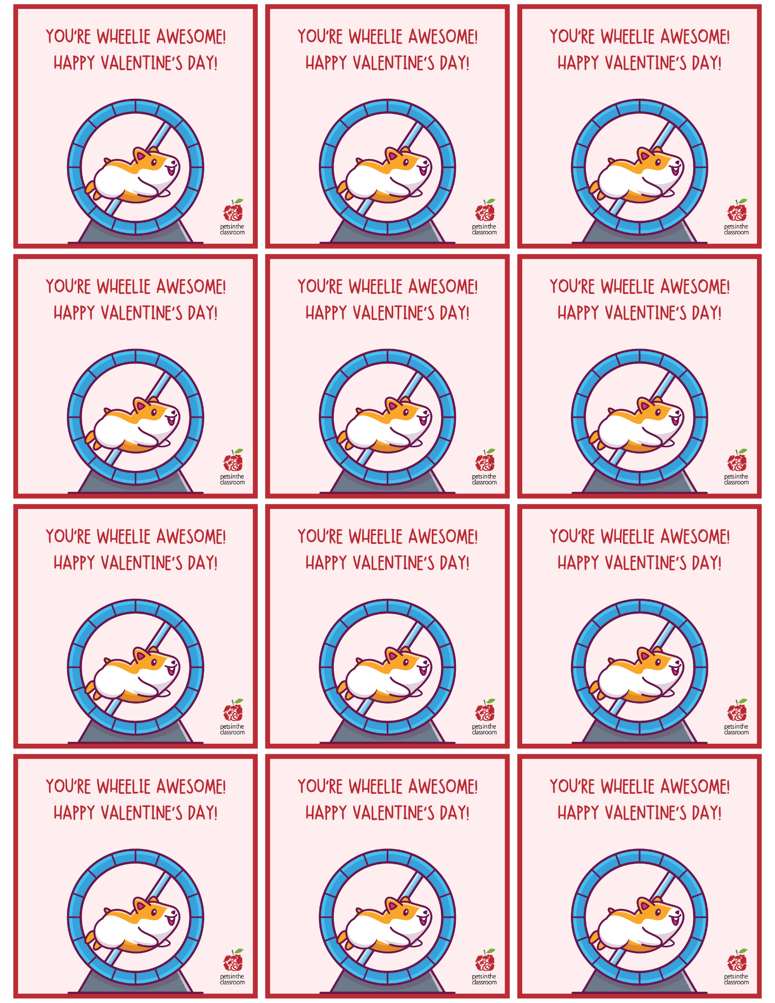 hamster gerbil valentine