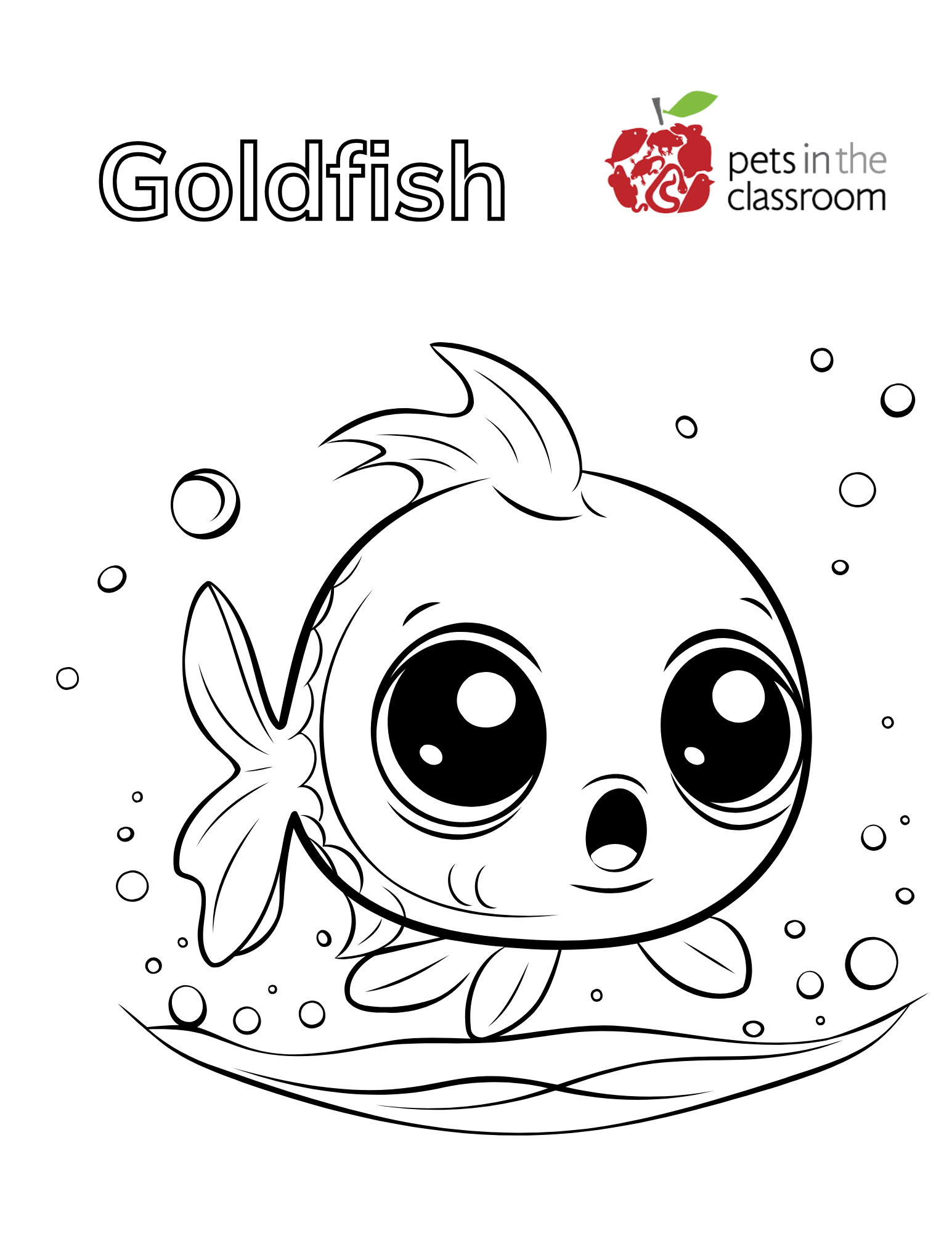 goldfish coloring page