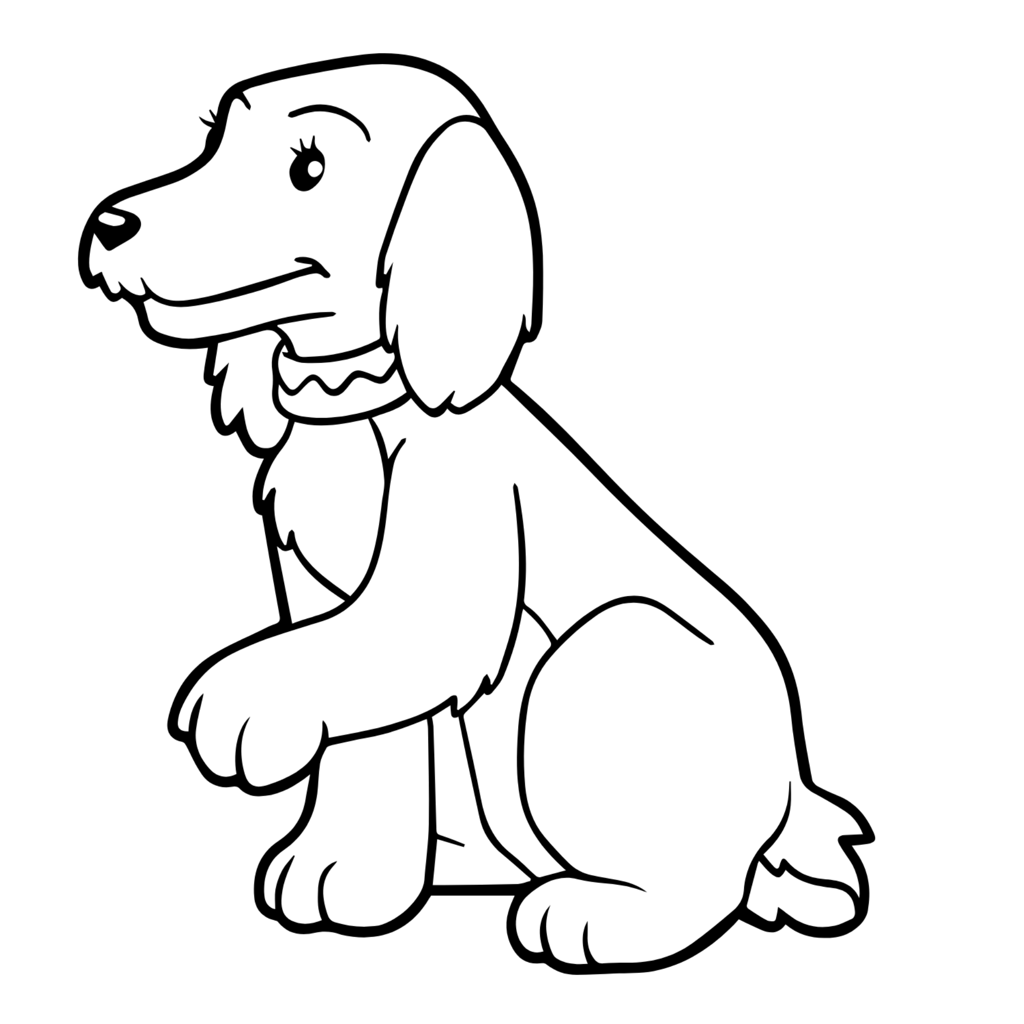 therapy dog coloring sheets
