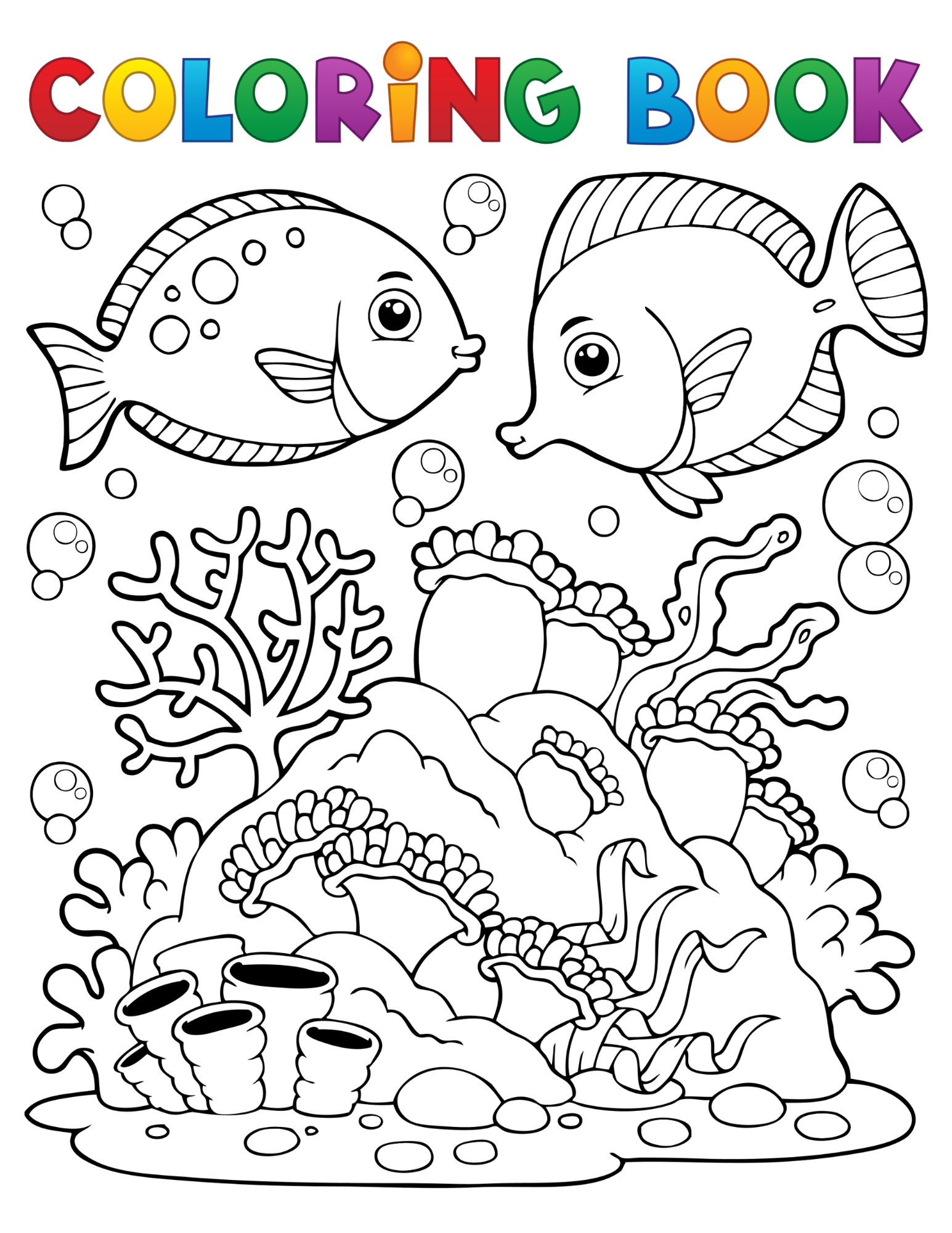 fish coloring sheet