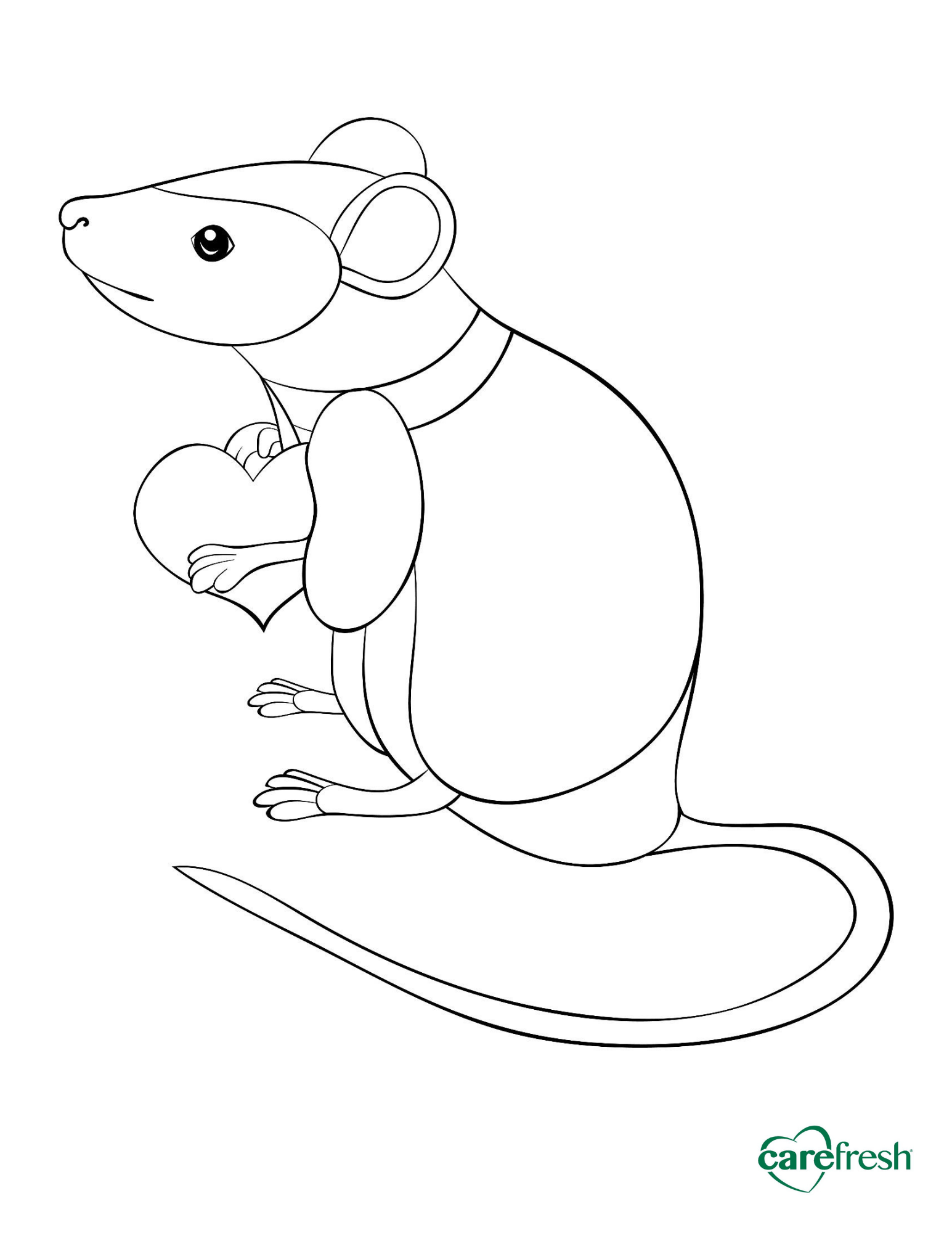 rat coloring sheet