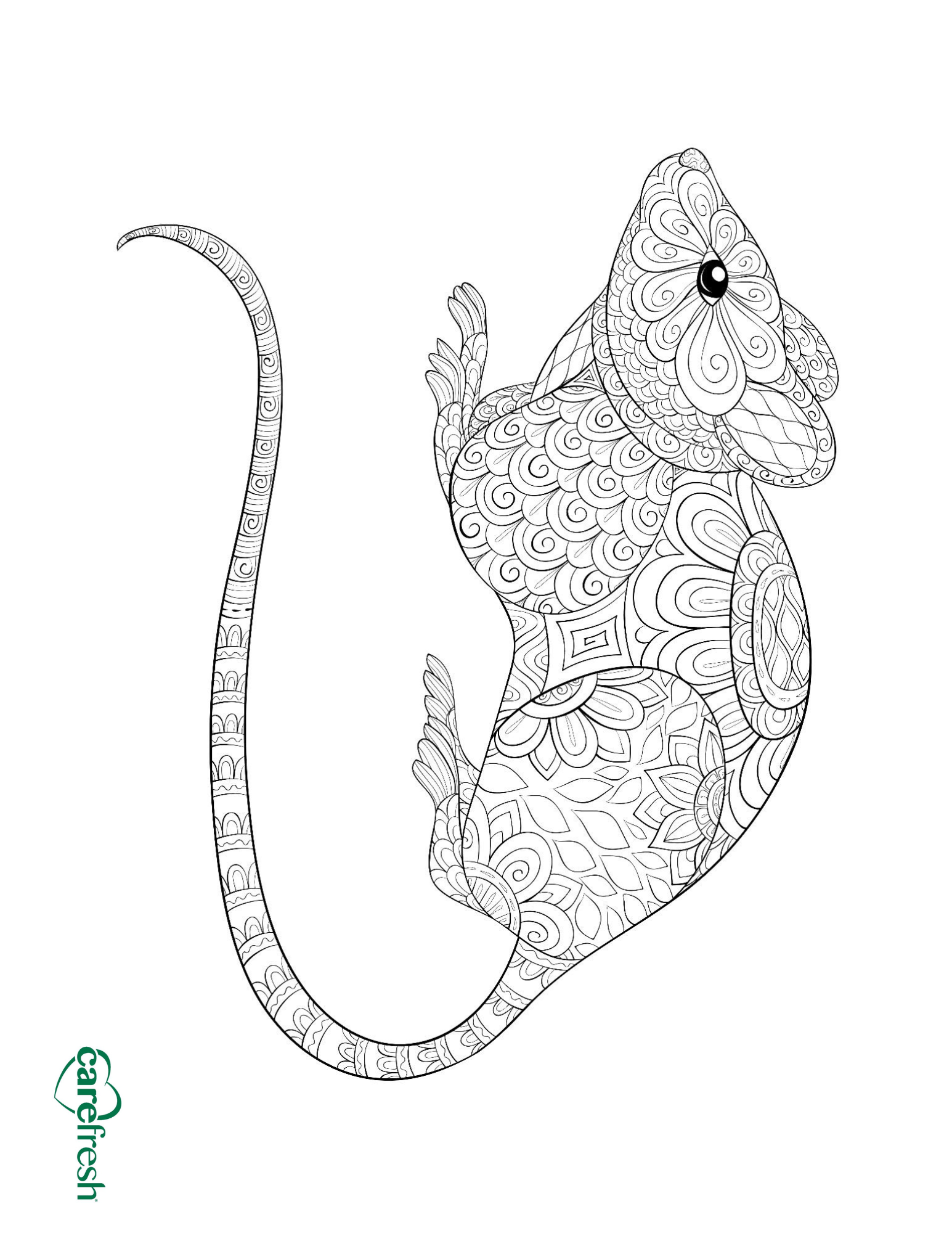 rat coloring sheet