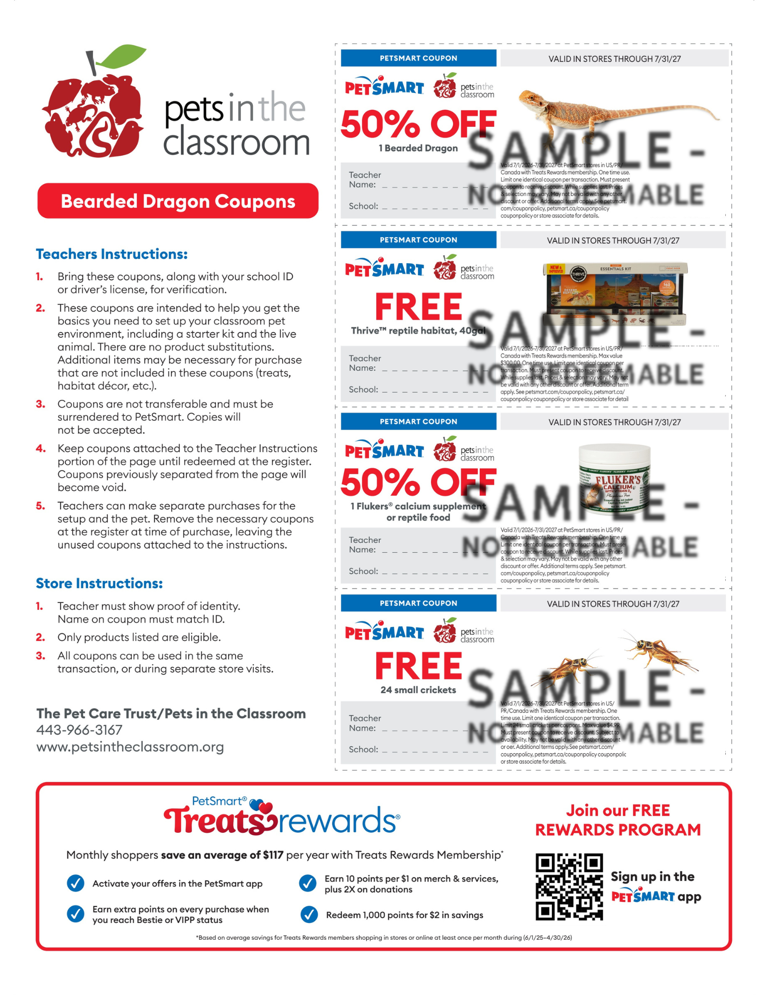 Bearded Dragon Sample Coupon – Pets in the Classroom’s PetSmart Grant Bearded Dragon Sample Coupon – Pets in the Classroom’s PetSmart Grant