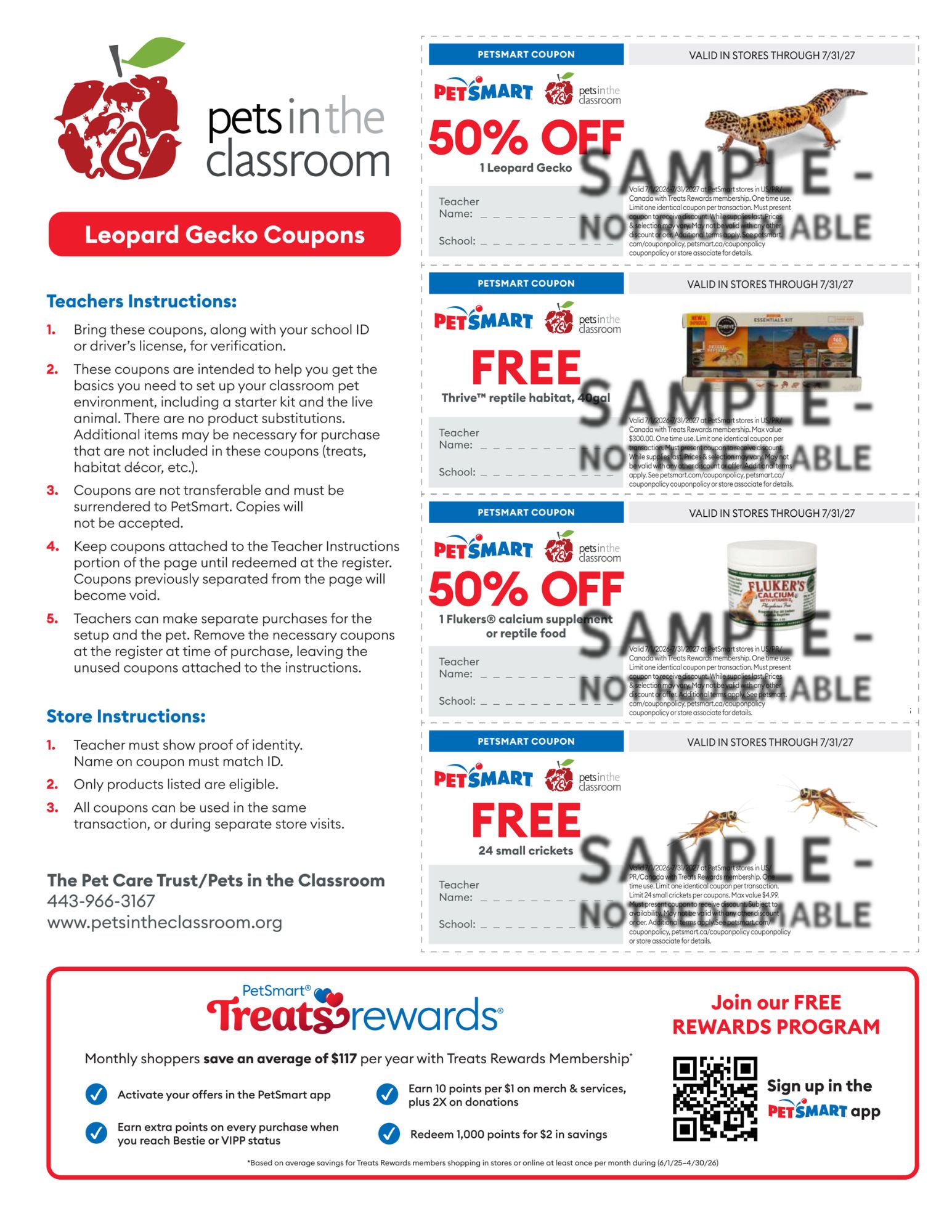 Leopard Gecko Sample Coupon – Pets in the Classroom’s PetSmart Grant Leopard Gecko Sample Coupon – Pets in the Classroom’s PetSmart Grant