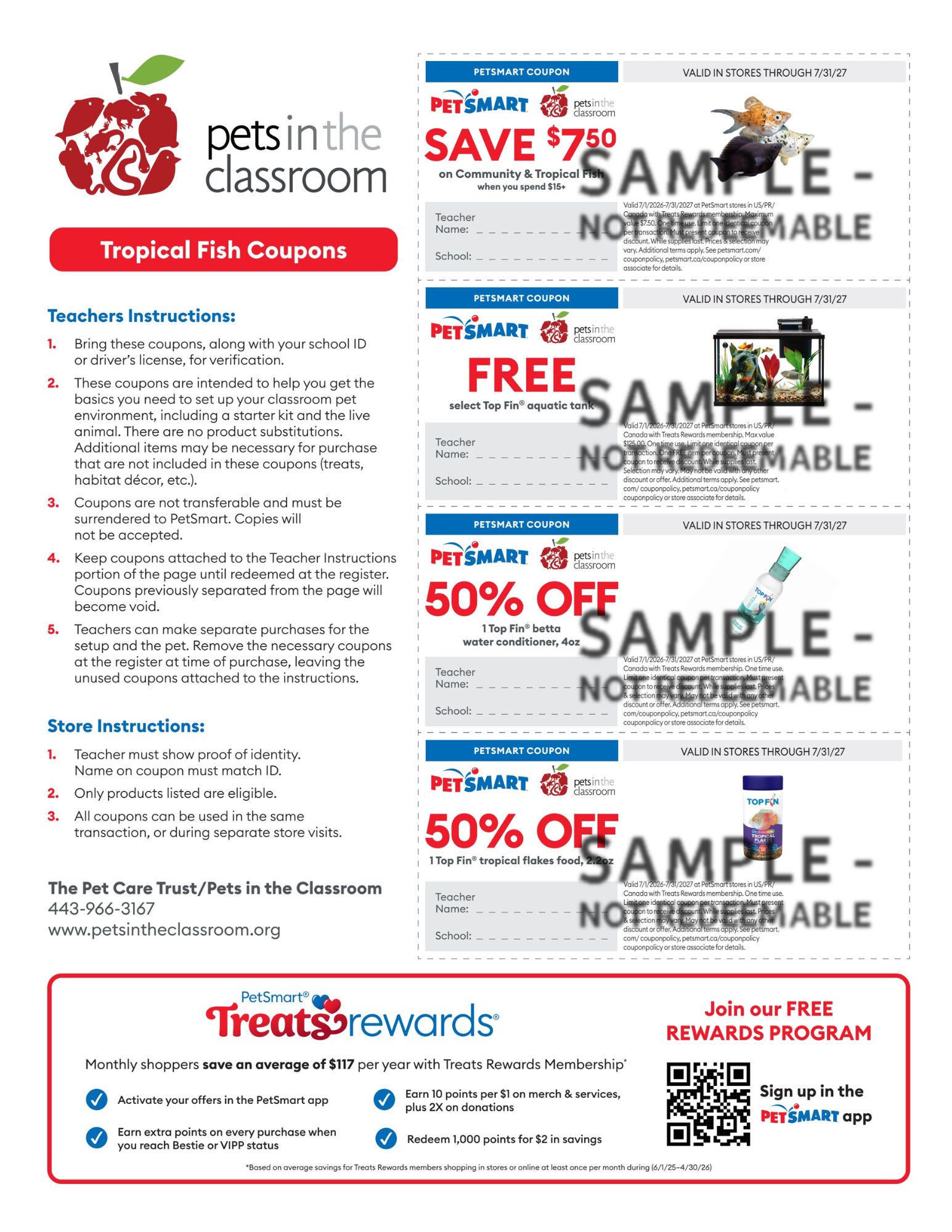 Tropical Fish Sample Coupon – Pets in the Classroom’s PetSmart Grant Tropical Fish Sample Coupon – Pets in the Classroom’s PetSmart Grant